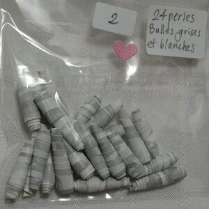 One-of-a-kind handmade/hand rolled paper beads/jewelry making/craft supplies/DIY